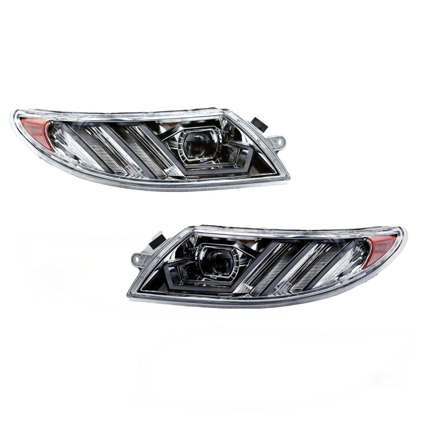 International 4300 Headlight Assembly Pair - Upgrade with 9007 Blaze LED Bulbs (Left & Right)