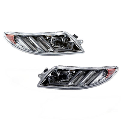 International 4300 Headlight Assembly Pair - Upgrade with 9007 Blaze LED Bulbs (Left & Right)
