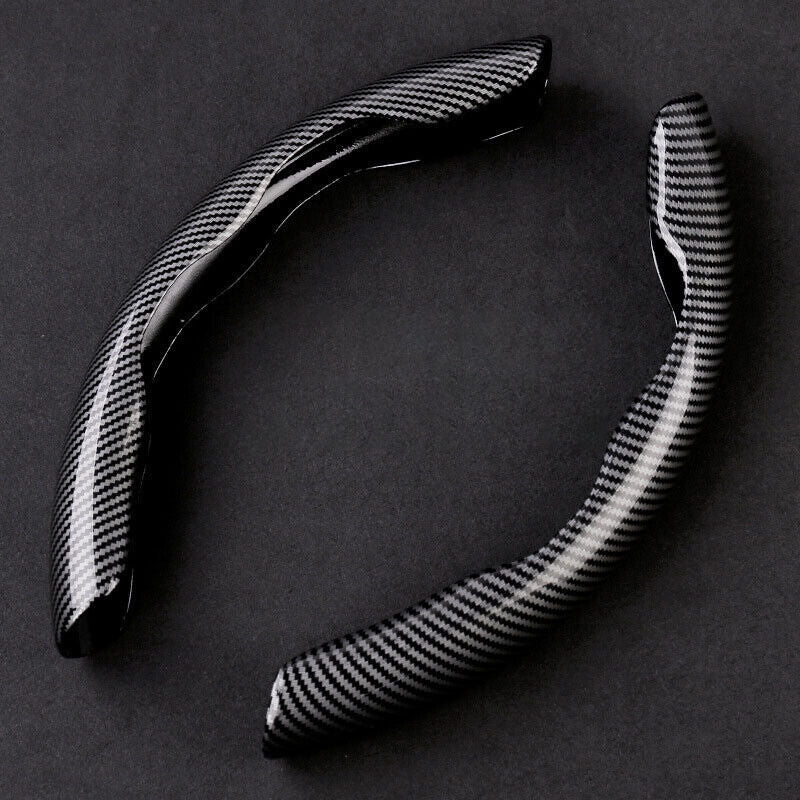 Car Steering Wheel Cover Four-season Unisex Sports Carbon Fiber Pattern Ultra-thin Anti-slip Power-assisted Handlebar Card Cover