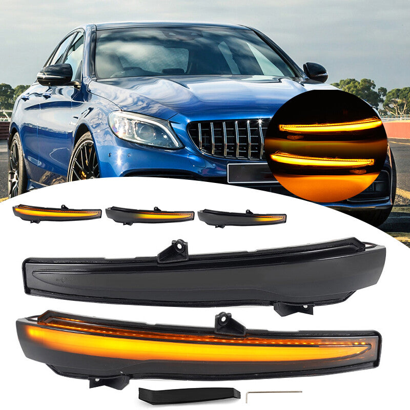 Mercedes-Benz W205 W213 W222 X253 LED Dynamic Turn Signal Rearview Mirror Running Light