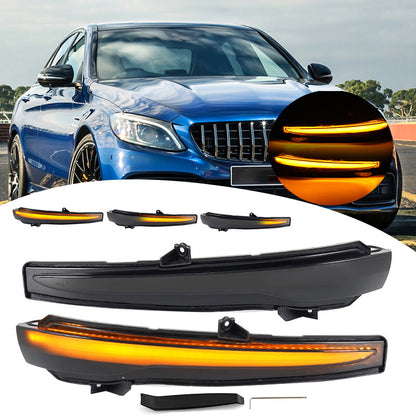 Mercedes-Benz W205 W213 W222 X253 LED Dynamic Turn Signal Rearview Mirror Running Light
