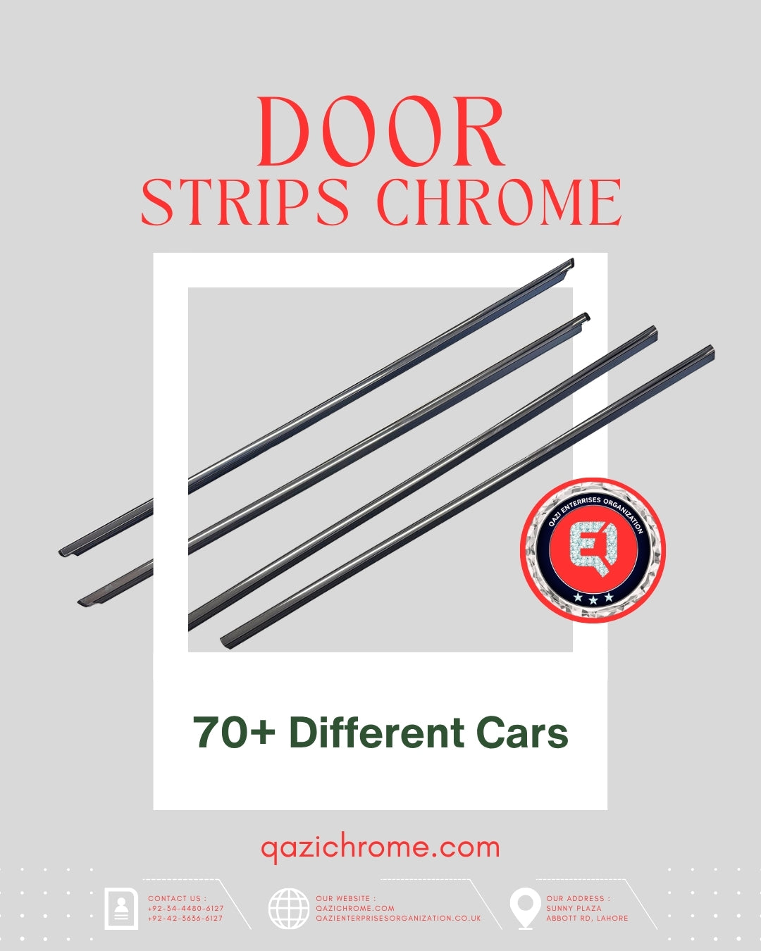 TOYOTA Cars High Quality Weather Strip Chrome Stylish & Secure Fitting guaranteed